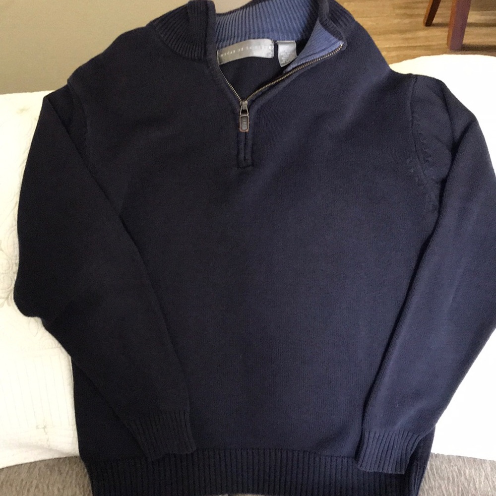 Navy blue sweater, Oscar de la Renta, size L